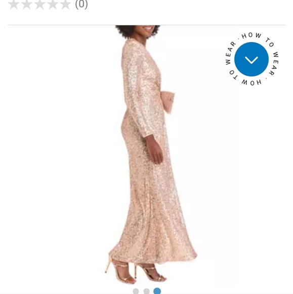 NWT Elegant Sequin Evening Gown Size 14 - Picture 4 of 7